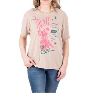 David Bowie Lets Dance Shirt Size Large. Length 23in, p2p 22in, sleeve 6.5in